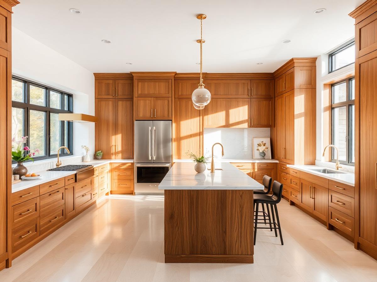 Cuisine haut de gamme réalisée par Marcil Construction